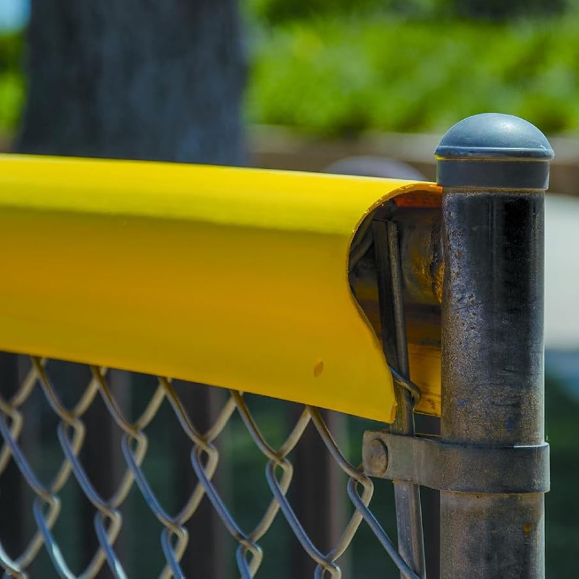 Amazon.com : Fenpro Premium Fence Topper - 50 Ft Yellow Chain-Link
